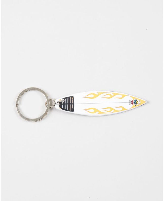 Llavero Rip Curl Surfboard Keyring naranja, blanco y negro