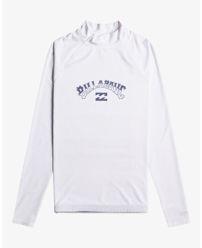 Licra de manga larga con protección solar UPF 50+ Billabong Arch blanca para hombre