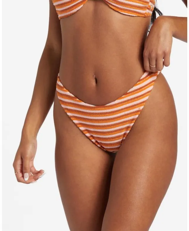 Mujer con Mini Braguita de Bikini Billabong Tides Terry Hike Multicolor 