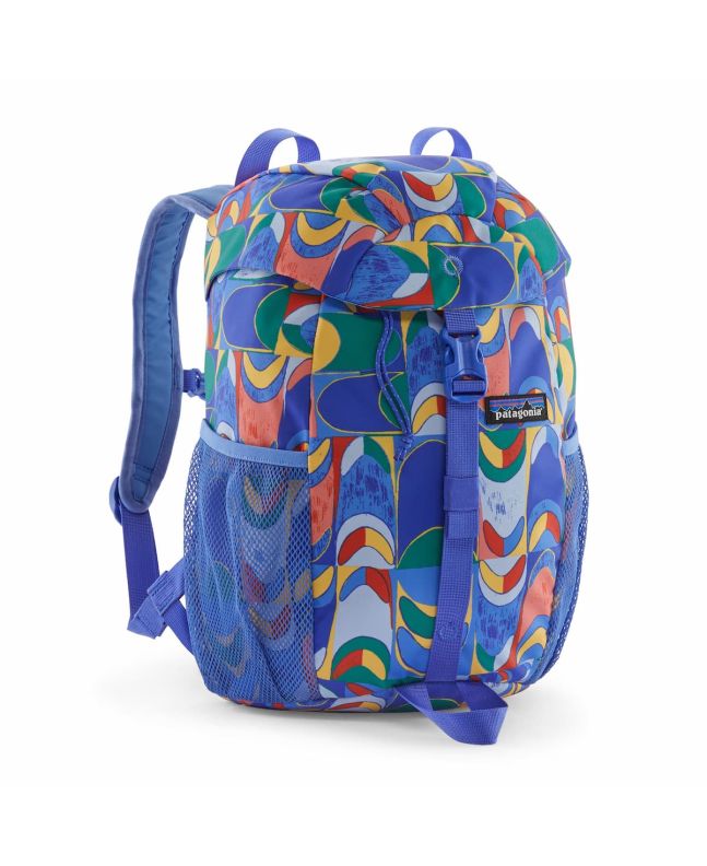 Mochila Patagonia Kids Refugito Daypack 12L azul con estampado geométrico Swallowtail Geo para niño/a 