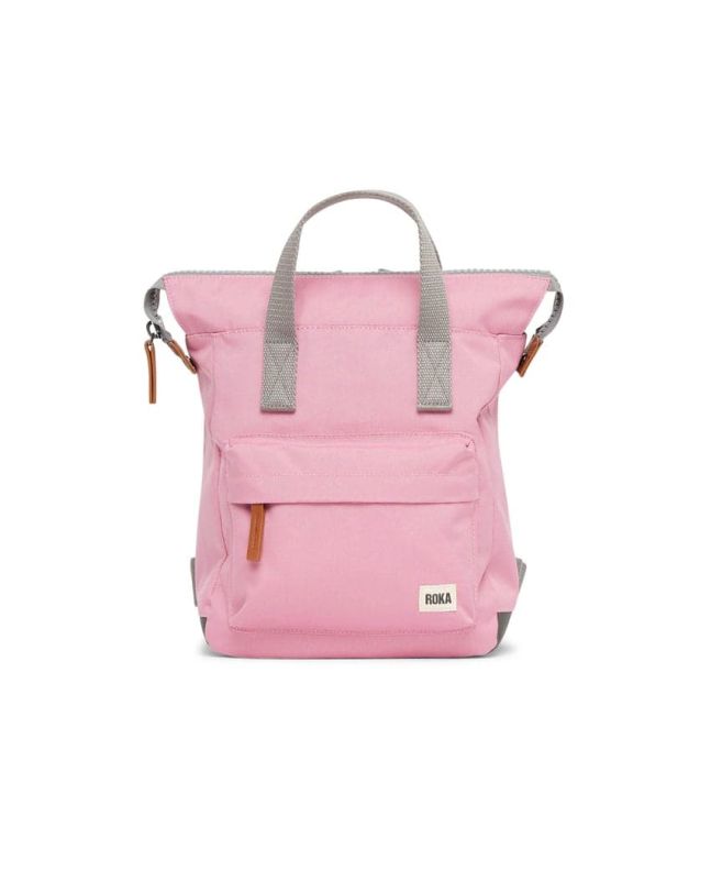 Mochila pequeña impermeable y ecológica Roka Bantry B Sustainable Canvas Antique Pink rosa