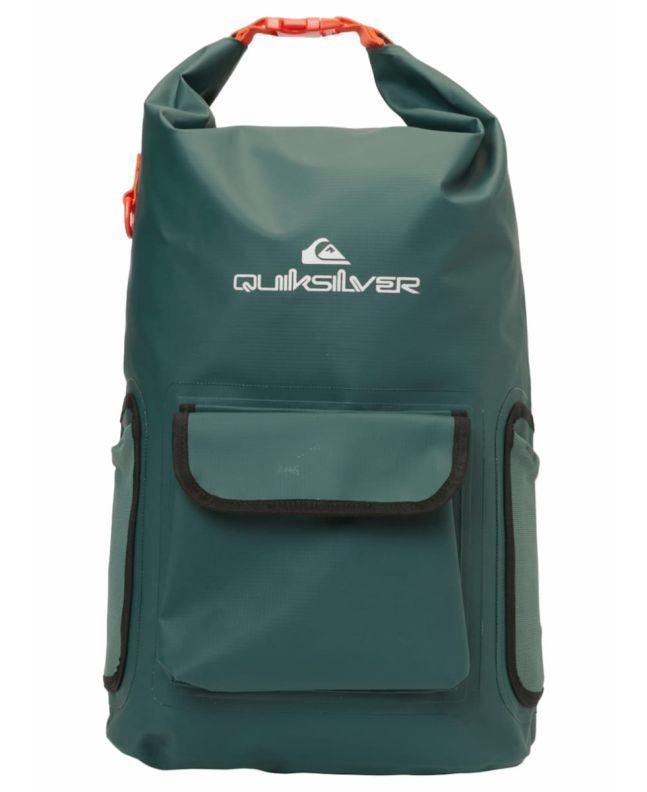 Mochila Mediana estanca para Surf Quiksilver Sea Stash 22L Verde Bosque