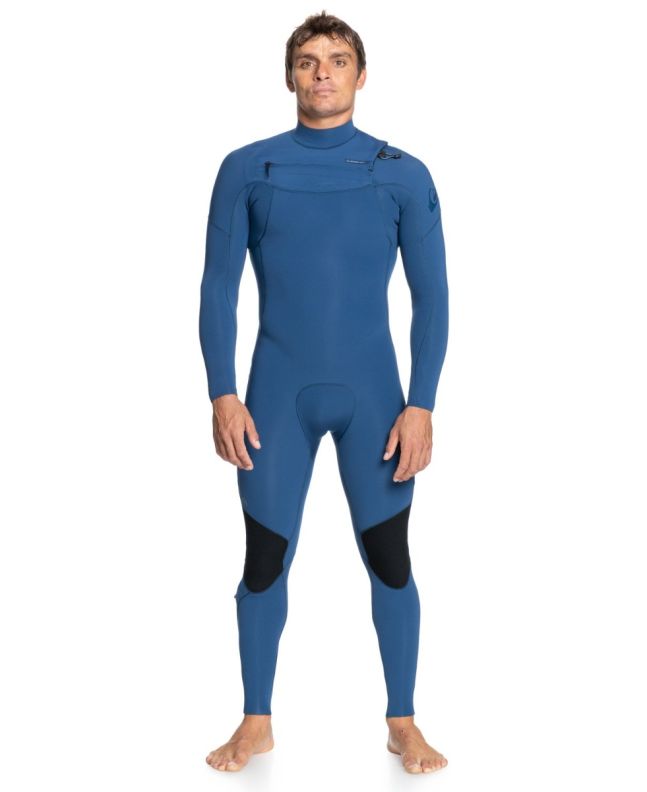 Traje de Surf de Neopreno con Cremallera en el Pecho Quiksilver 4/3mm Everyday Sessions Insignia Blue para Hombre