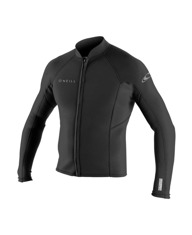 Chaquetilla de neopreno O'Neill Reactor 2 con cremallera frontal 1.5mm negra para hombre