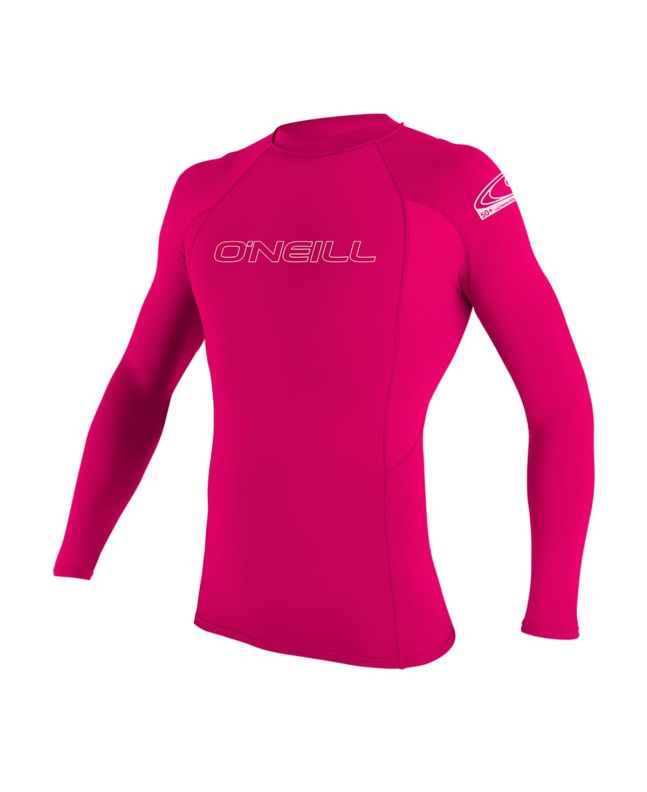 Licra de manga larga O'Neill Youth Basic Skins LS Rash Guard Watermelon