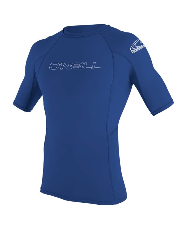 Licra juvenil de manga corta O'Neill Youth Basic Skins SS Rash Guard Azul Pacific