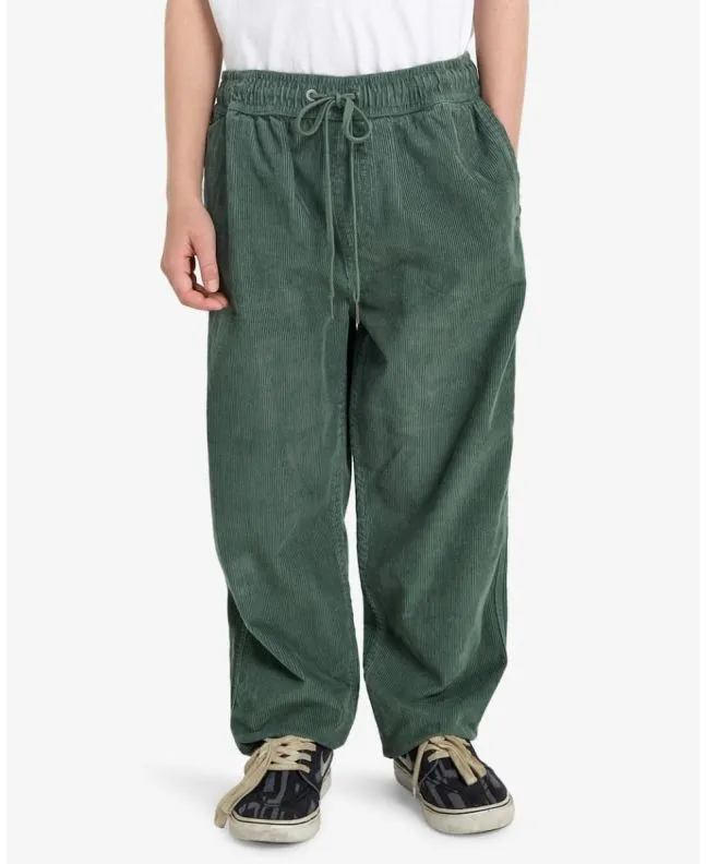 Niño con Pantalón de pana con cintura elástica Billabong Youth Larry Cord Verde  