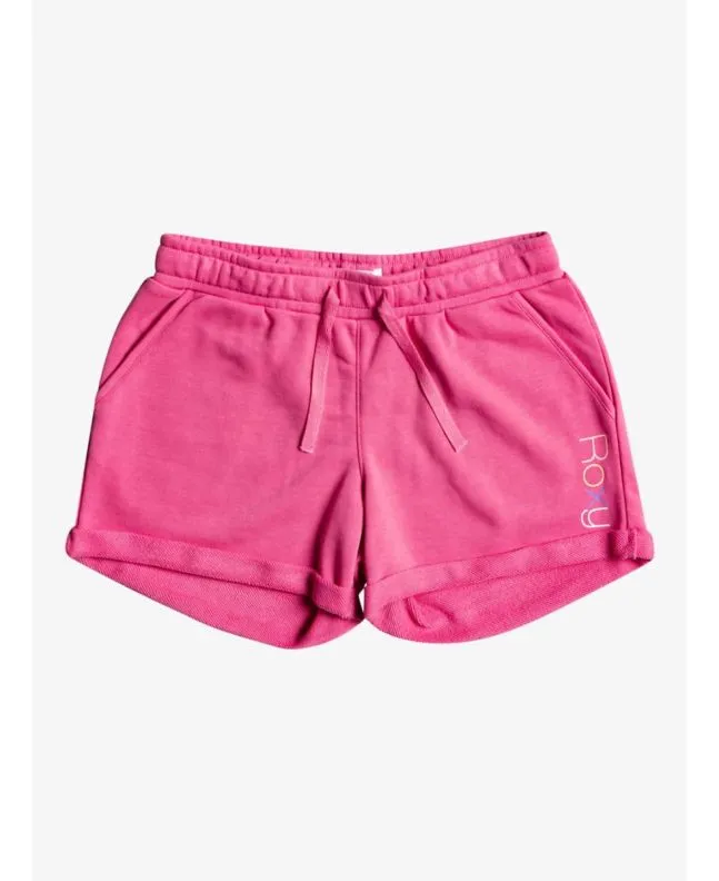 Short de chándal Roxy Happiness Forever rosa para niña de 8 a 16 años 