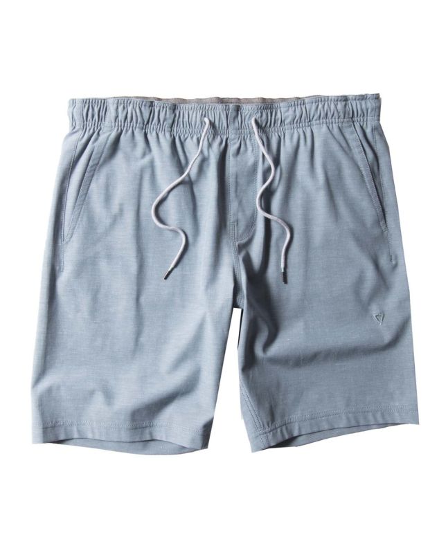 Pantalón corto elástico sumergible Vissla Hemp No See Ums Eco Elastic Walkshort 18" Dusk para hombre 