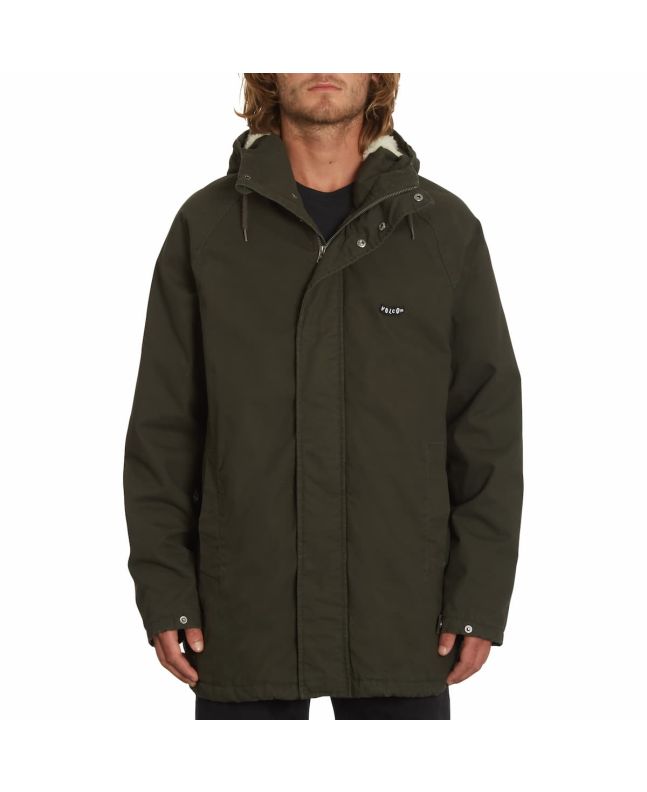 Hombre con parka Volcom Volster II Jacket negra