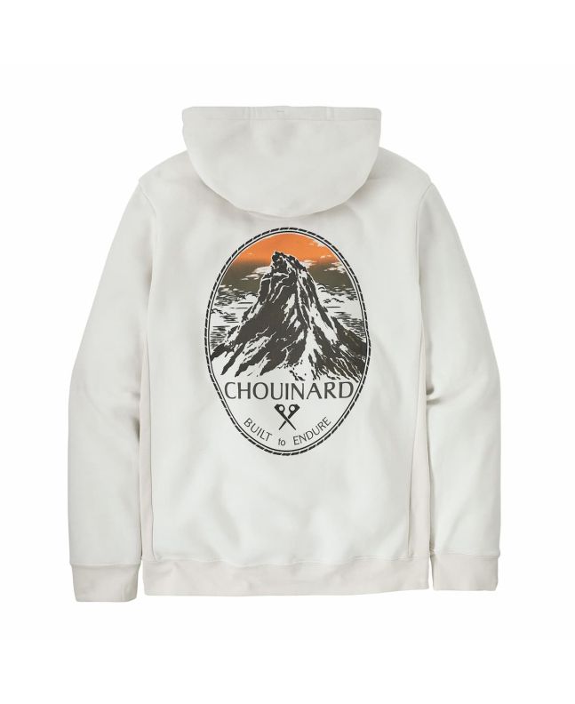 Sudadera de cpaucha Patagonia Chouinard Crest Uprisal Hoody en color blanco hueso Unisex