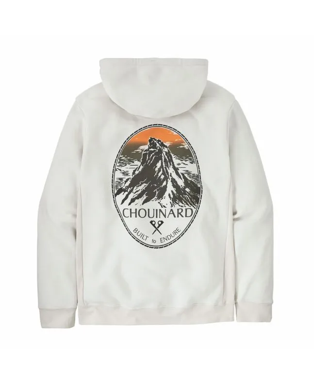 Sudadera de cpaucha Patagonia Chouinard Crest Uprisal Hoody en color blanco hueso Unisex