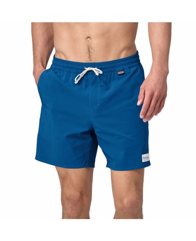 Hombre con Bañador elástico Patagonia M's Hydropeak Volley Shorts 16" Azul 