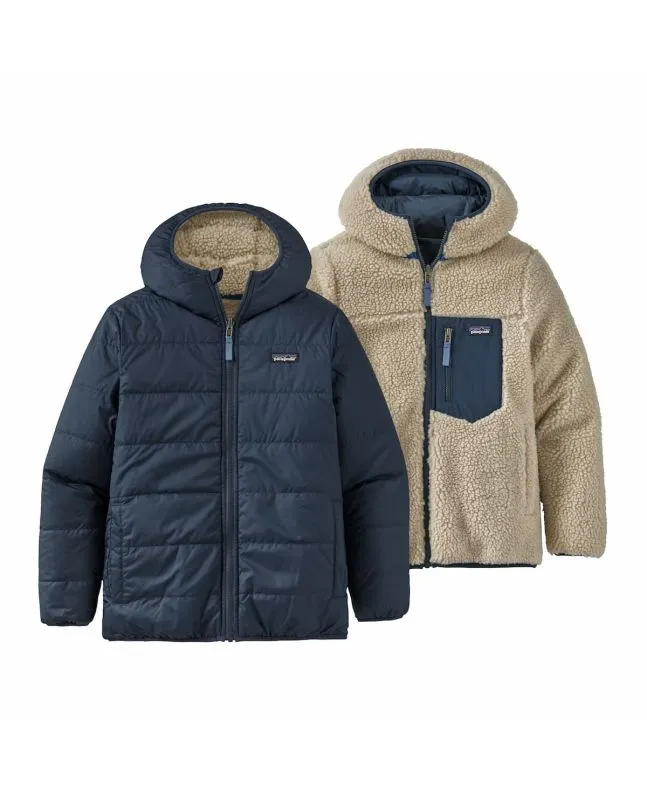 Chaqueta reversible Patagonia Kids Ready Freddy Hoody Azul Marino para niños