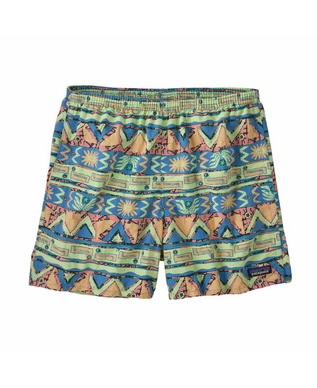 Pantalón tipo bañador Patagonia Men's Baggies Shorts 5" High Hopes Geo Salamander Green Verdes para hombre
