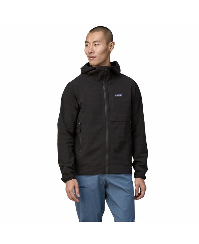Cazadora de montaña Patagonia R1 TechFace Hoody Negra 