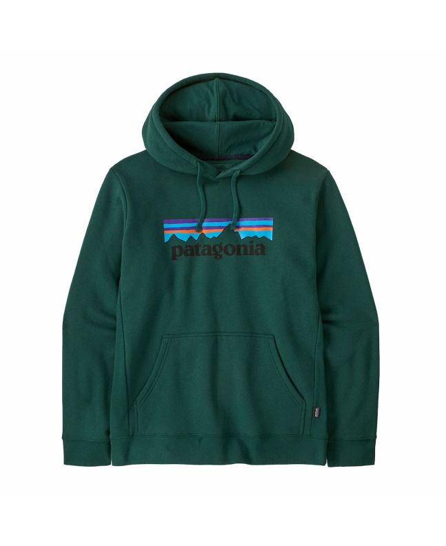 Sudadera con capucha Patagonia P-6 Logo Uprisal Hoody verde cascada Unisex