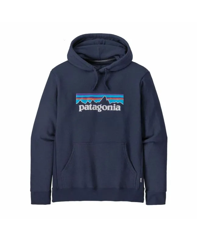 Sudadera con capucha Patagonia P-6 Logo Uprisal Azul marino Unisex 