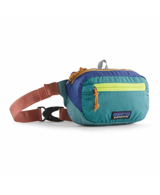 Riñonera Patagonia Ultralight Black Hole Mini Hip Pack 1L Patchwork Subtidal Blue Unisex
