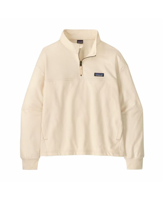 Sudadera con cremallera Patagonia W's Ahnya Pullover Natural para mujer