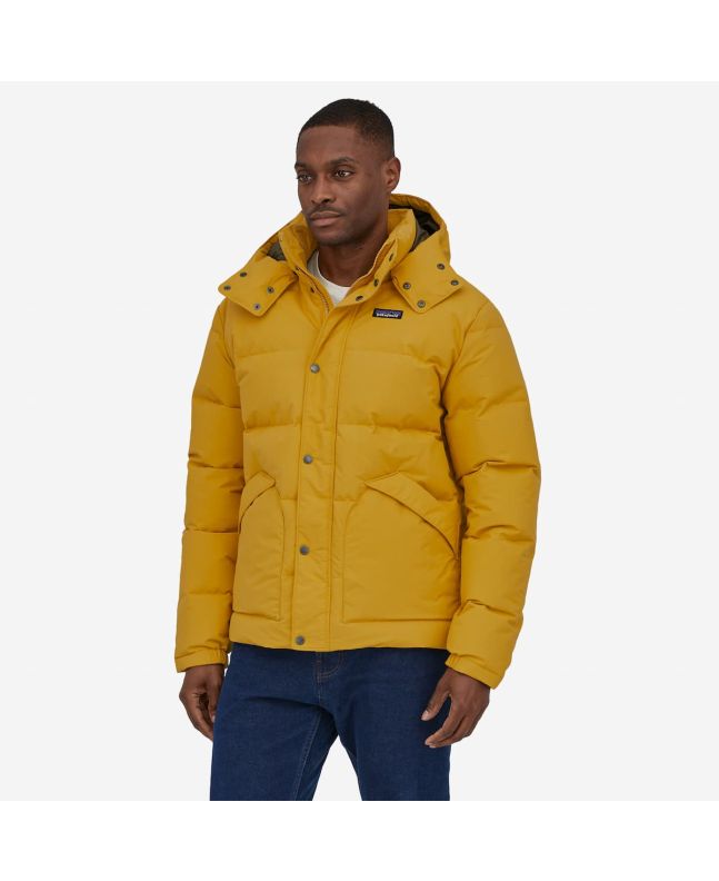 Hombre con Chaqueta de plumón Patagonia Downdrift Jacket amarilla