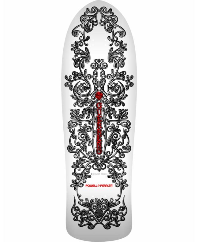 Tabla de Skate Powell Peralta Bones Brigade Series 17 Tommy Guerrero 9.85'' Blanca Edición Limitada