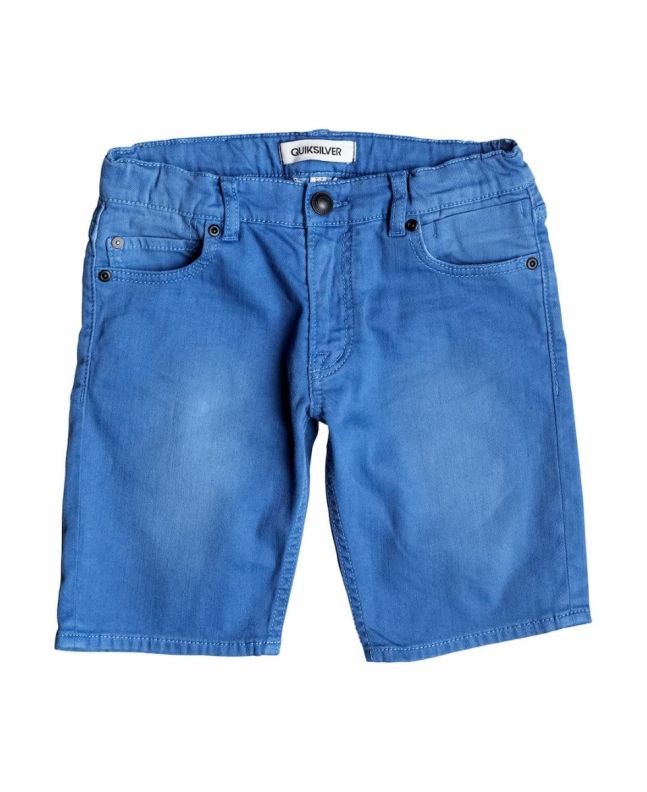 Pantalón corto vaquero Quiksilver Distorsion Colors azul para niños de 8 a 12 años