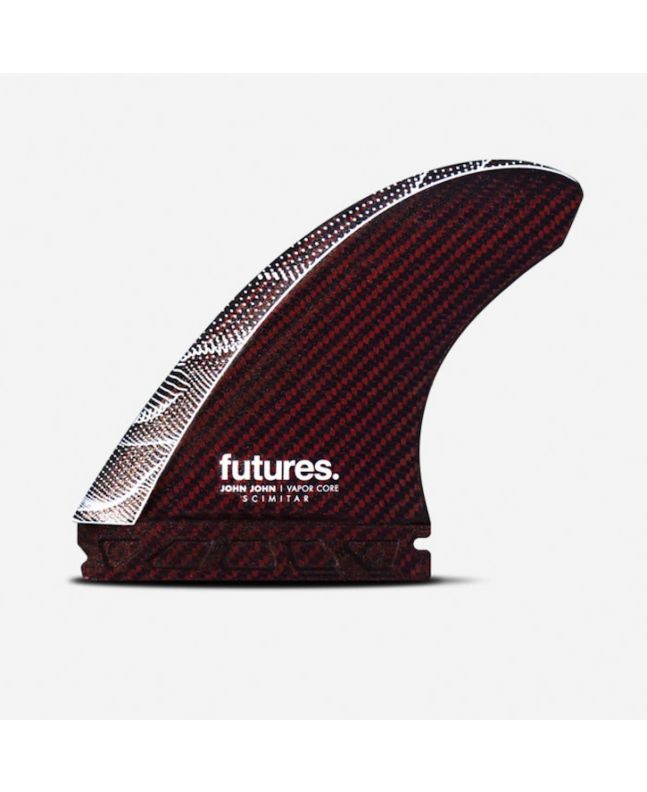 Quillas de Surf Futures John John Florence Vapor Core Scimitar Carbon-Red Thruster Large