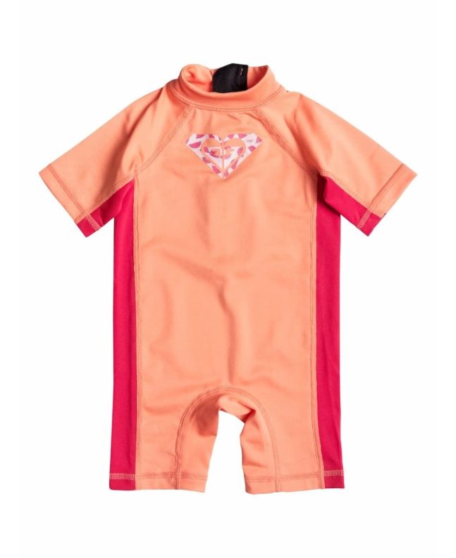 Licra de protección solar Roxy Baby So Sandy Springsuit en color coral para bebé