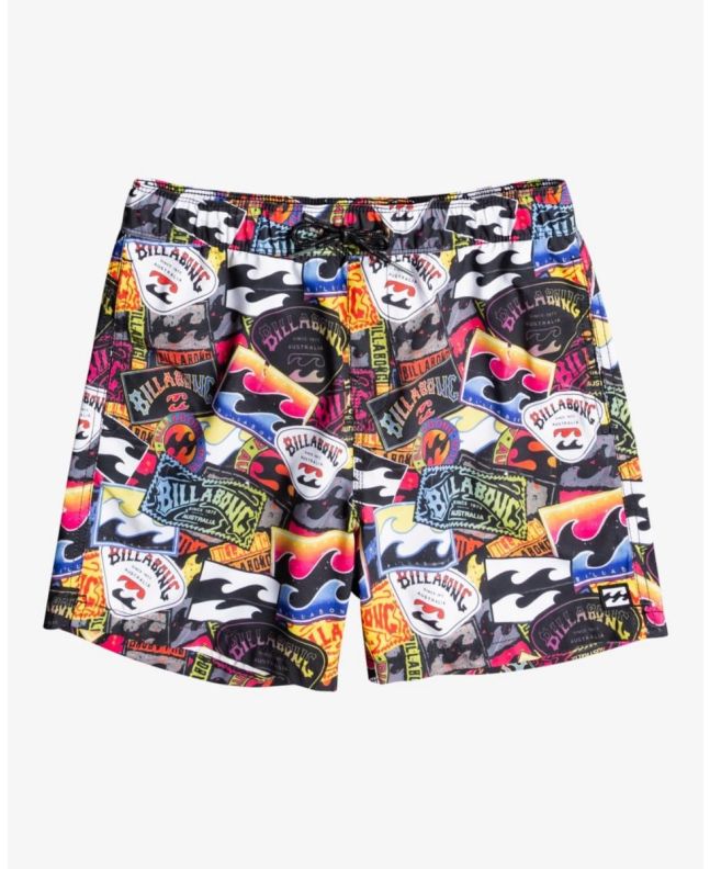 Bañador Billabong Sundays Layback 14" Multicolor para chico de 8 a 16 años