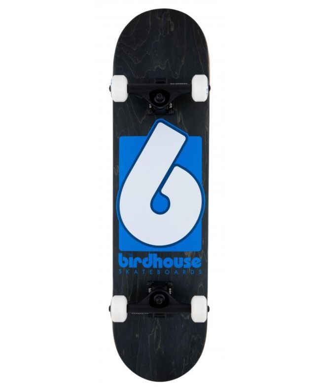 Skate Completo Birdhouse Stage 3 B Logo 8.0" negro y azul 