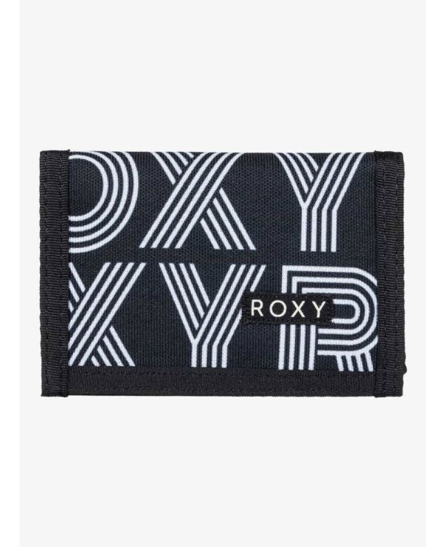 Cartera pequeña Roxy Small Beach negra Frontal