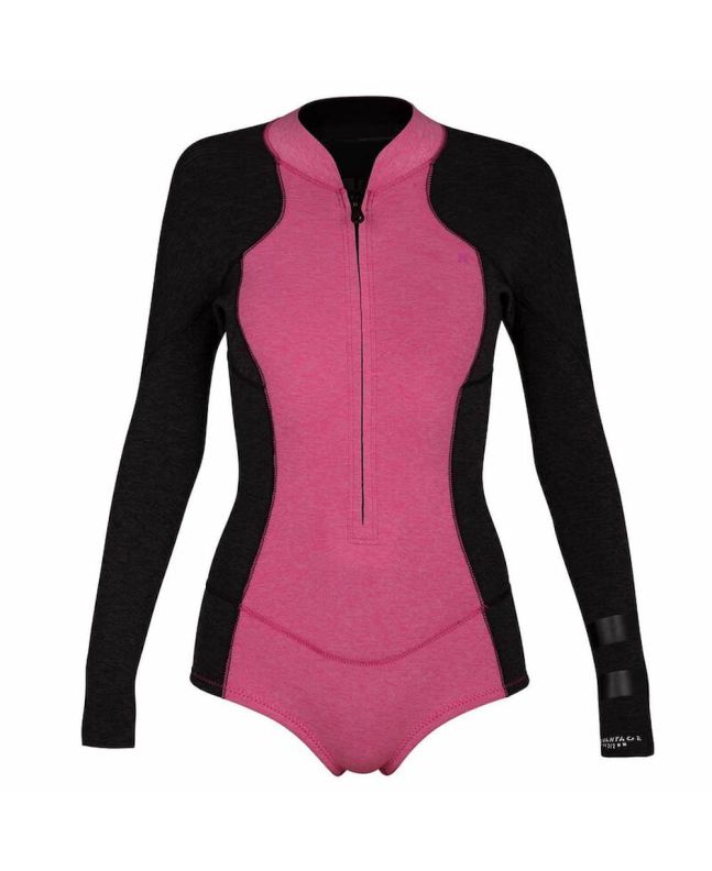 Springsuit con manga larga y cremallera frontal Hurley Woman Advantage Plus 2/2mm Rosa para mujer