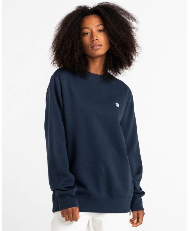 Mujer con sudadera Element Brand Cornell Classic azul marino unisex 