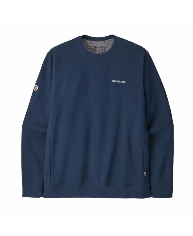 Sudadera reciclada Patagonia Fitz Roy Icon Uprisal Azul Marino Unisex 