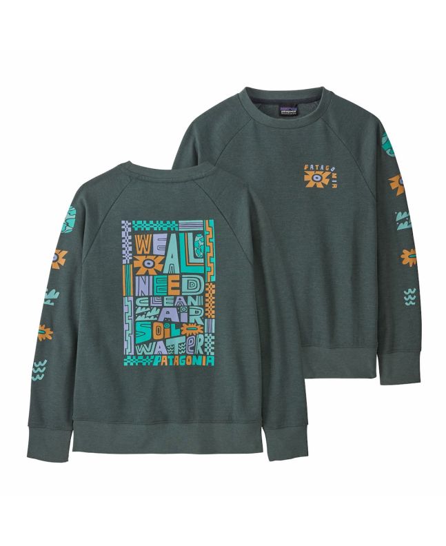 Sudadera Patagonia Kids Lightweight We All Need Verde para niños