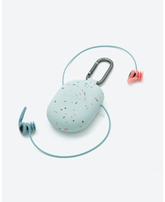 SurfEars 4.0 Coral Sky Sage – tapones para los oídos surf y deportes acuáticos