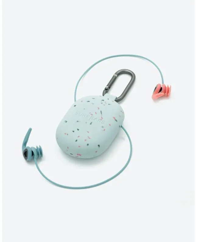 SurfEars 4.0 Coral Sky Sage – tapones para los oídos surf y deportes acuáticos