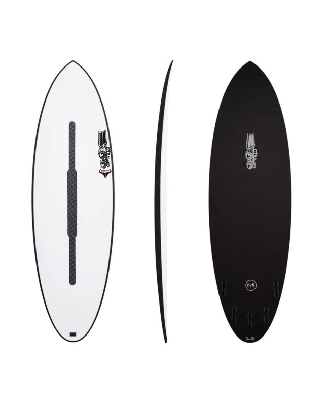 Tabla de Surf Funboard JS Industries Bull Run HYFI 3.0 6'0 con round tail 35L sistema FCS II 5-fin