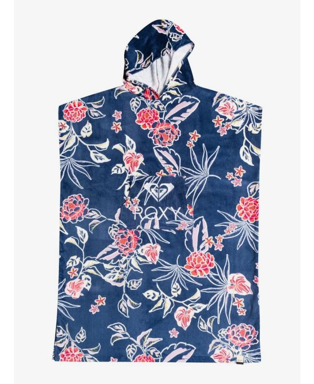 Toalla de playa con capucha Roxy Stay Magical Azul marino para mujer