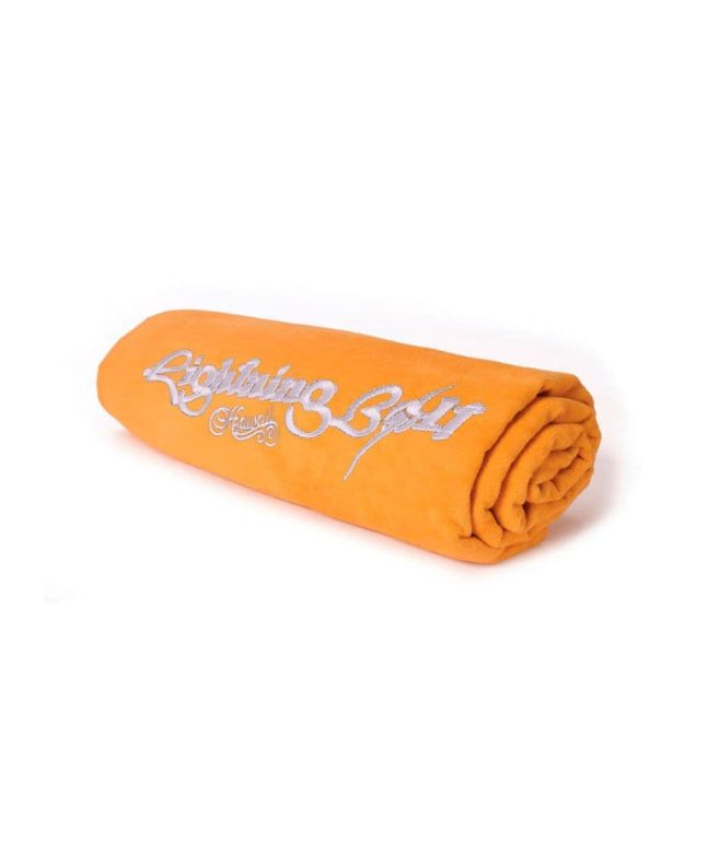 Toalla de playa Lightning Bolt Embroidery Towel amarillo mostaza