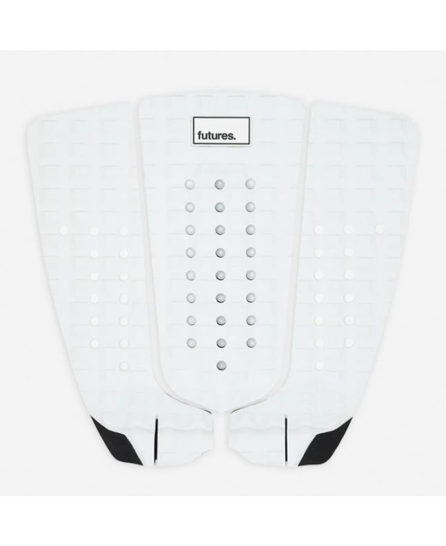 Grip Futures Jordy Signature color blanco – tail pad técnico de alto rendimiento para shortboards