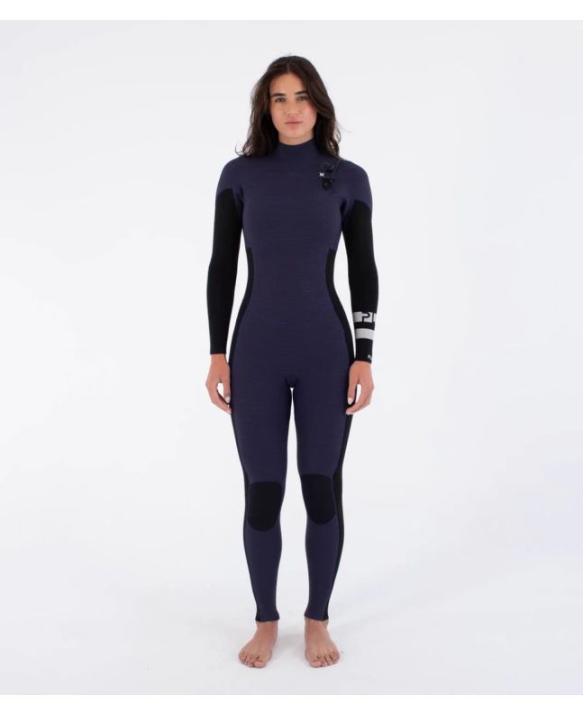 Mujer con traje de surf Hurley PLUS 4/3mm color Vintage Iris