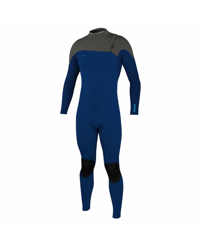 Traje de neopreno sin cremallera O'Neill Hyperfreak Comp 5/4mm azul y gris para hombre