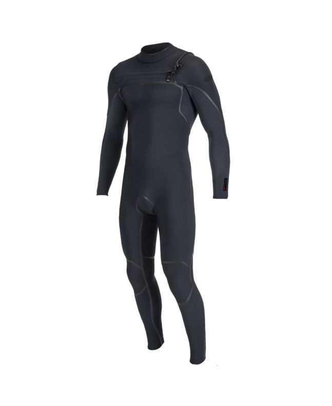 Traje de surf con cremallera en el pecho O'Neill Hyperfreak Fire 4/3mm Plus negro para hombre