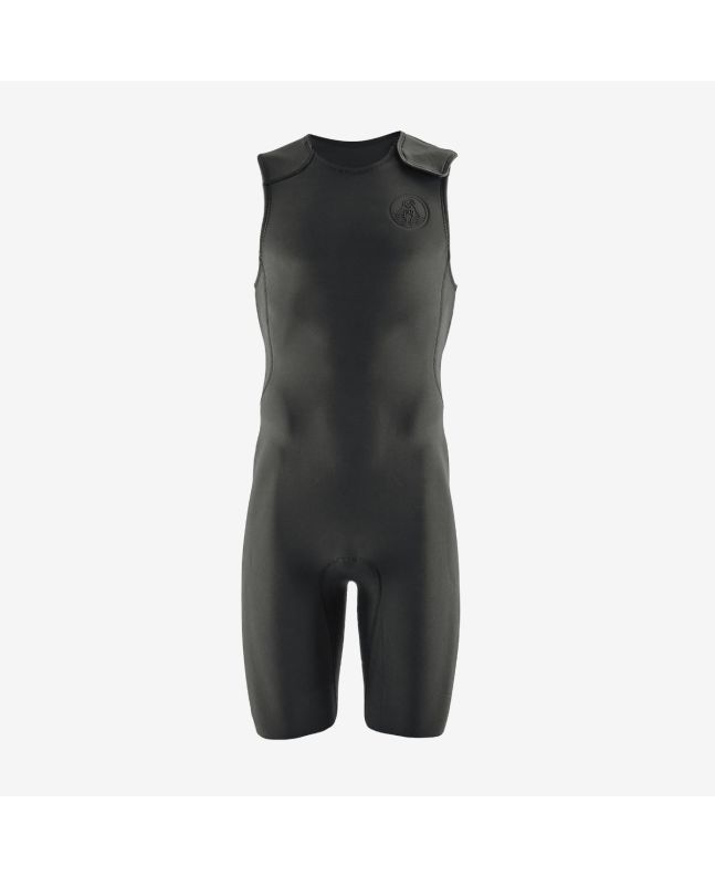 Traje de surf corto sin mangas Patagonia Men's R1 Lite Yulex Short John negro para hombre