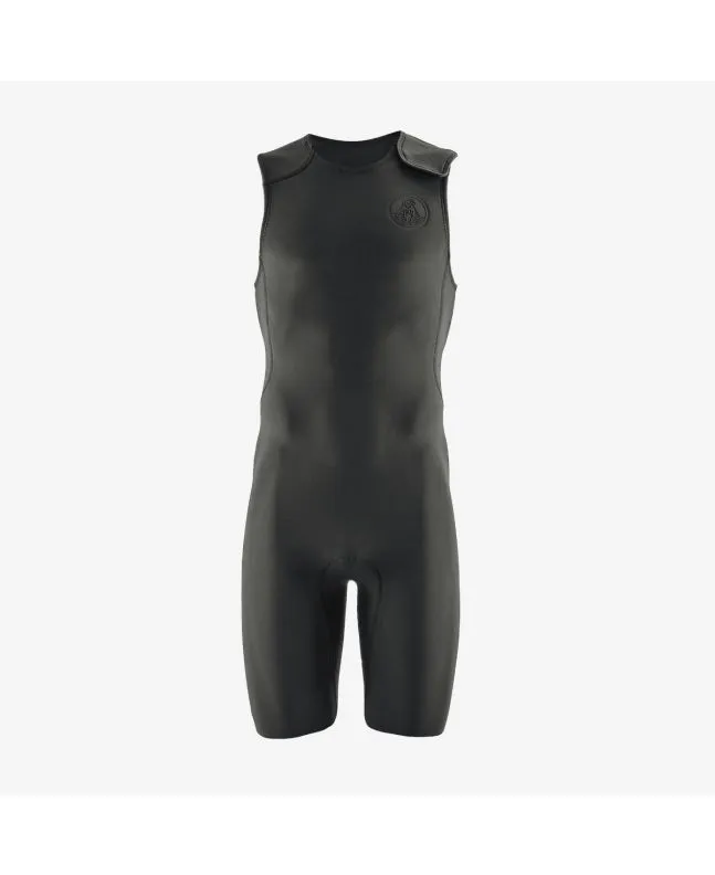 Traje de surf corto sin mangas Patagonia Men's R1 Lite Yulex Short John negro para hombre