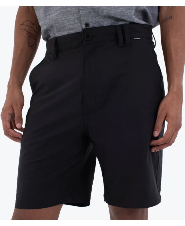 Hombre con Bermudas Híbridas Hurley Phantom Heather 20inch Negras