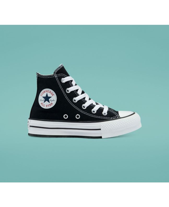 Zapatillas Converse EVA Platform Chuck Taylor All Star High Top Negras para niños