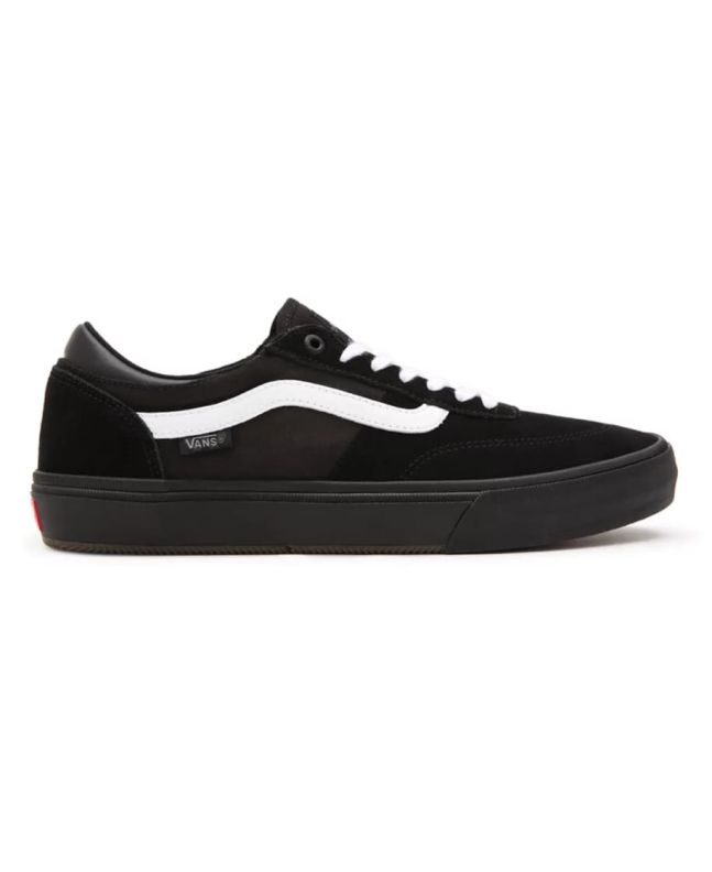 Zapatillas de Skateboard Vans Gilbert Crockett negras con banda lateral sidestripe blanca para hombre
